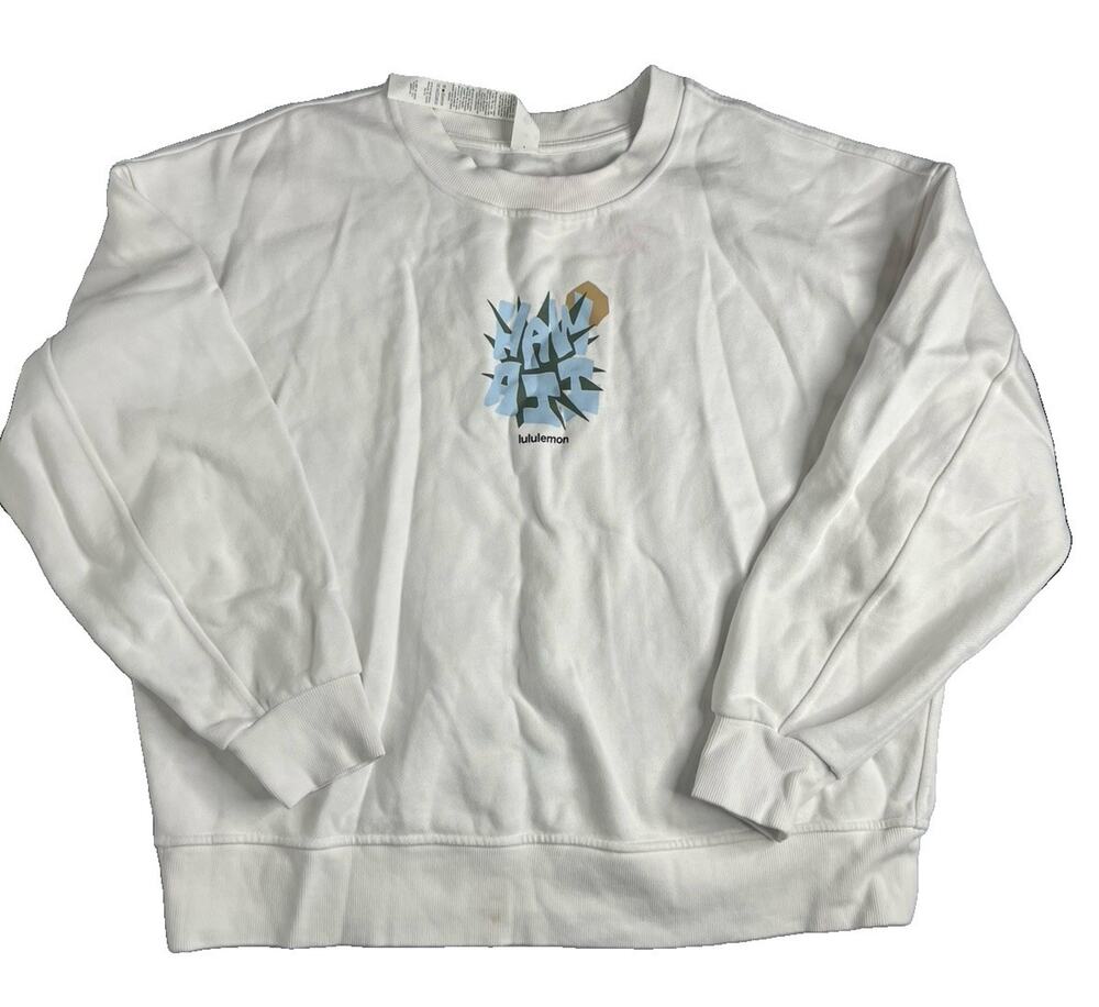 Lululemon Hawaii Exclusive Perfectly Oversized Fleece Crew Sweatshirt Sz Medium